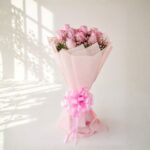 Coral Delight pink rose bouquet, Bangalore flower deliveryCoral Delight pink rose bouquet, Bangalore flower delivery