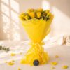 Tuscan Sun yellow rose bouquet, Bangalore flower delivery