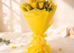 Tuscan Sun yellow rose bouquet, Bangalore flower delivery
