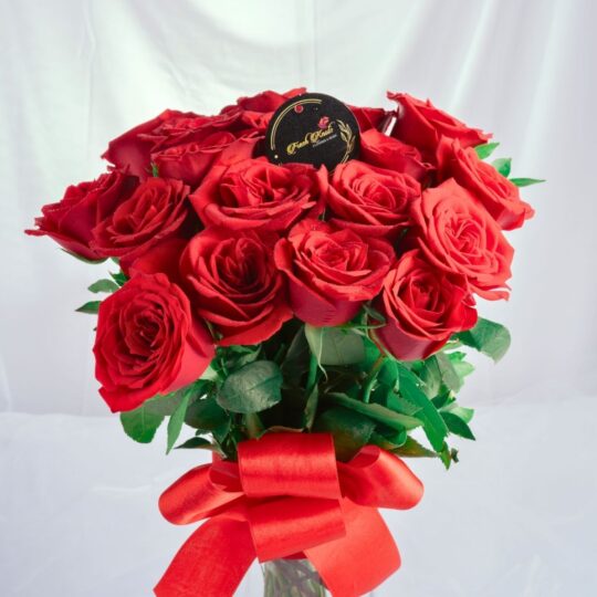 Red Roses In a Vase