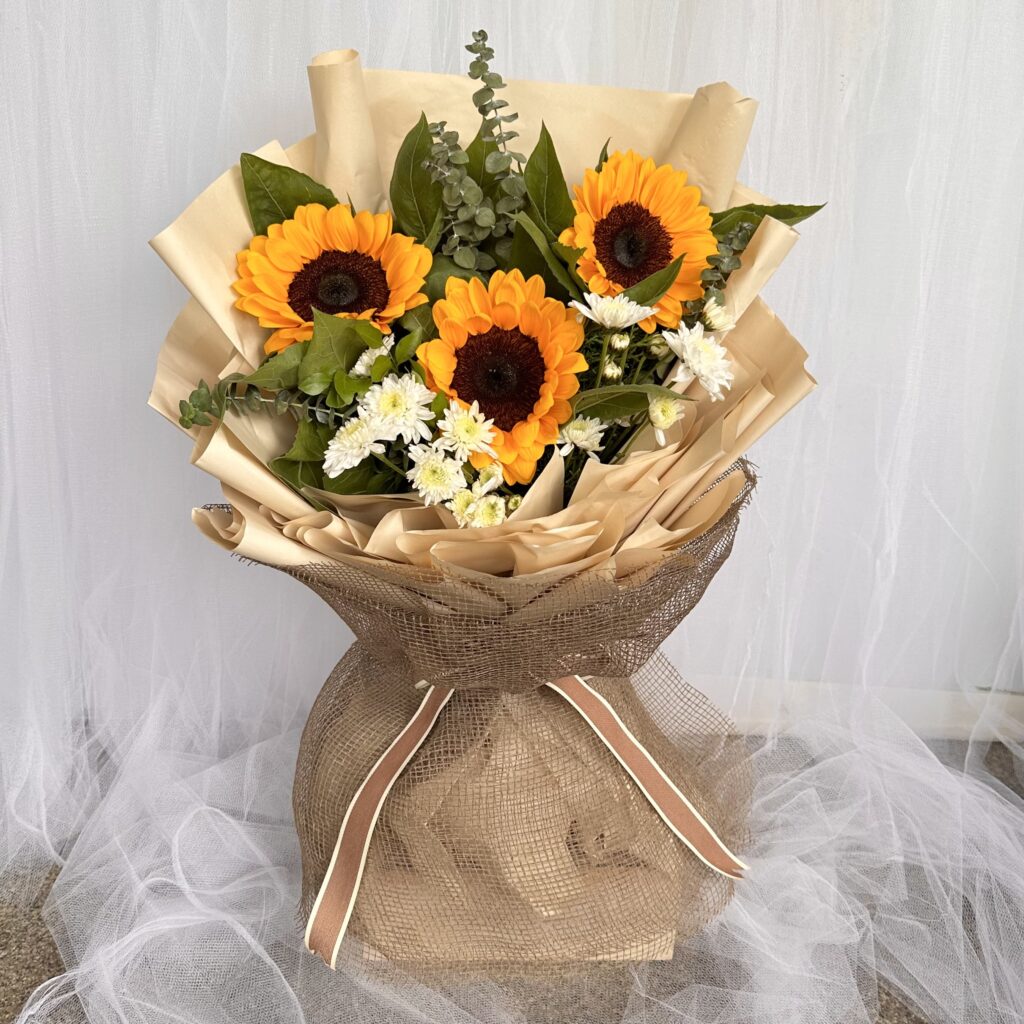Golden Sunshine Bouquet of Sunflowers Flower delivery in Bangalore