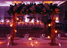 wedding flower stage decoration