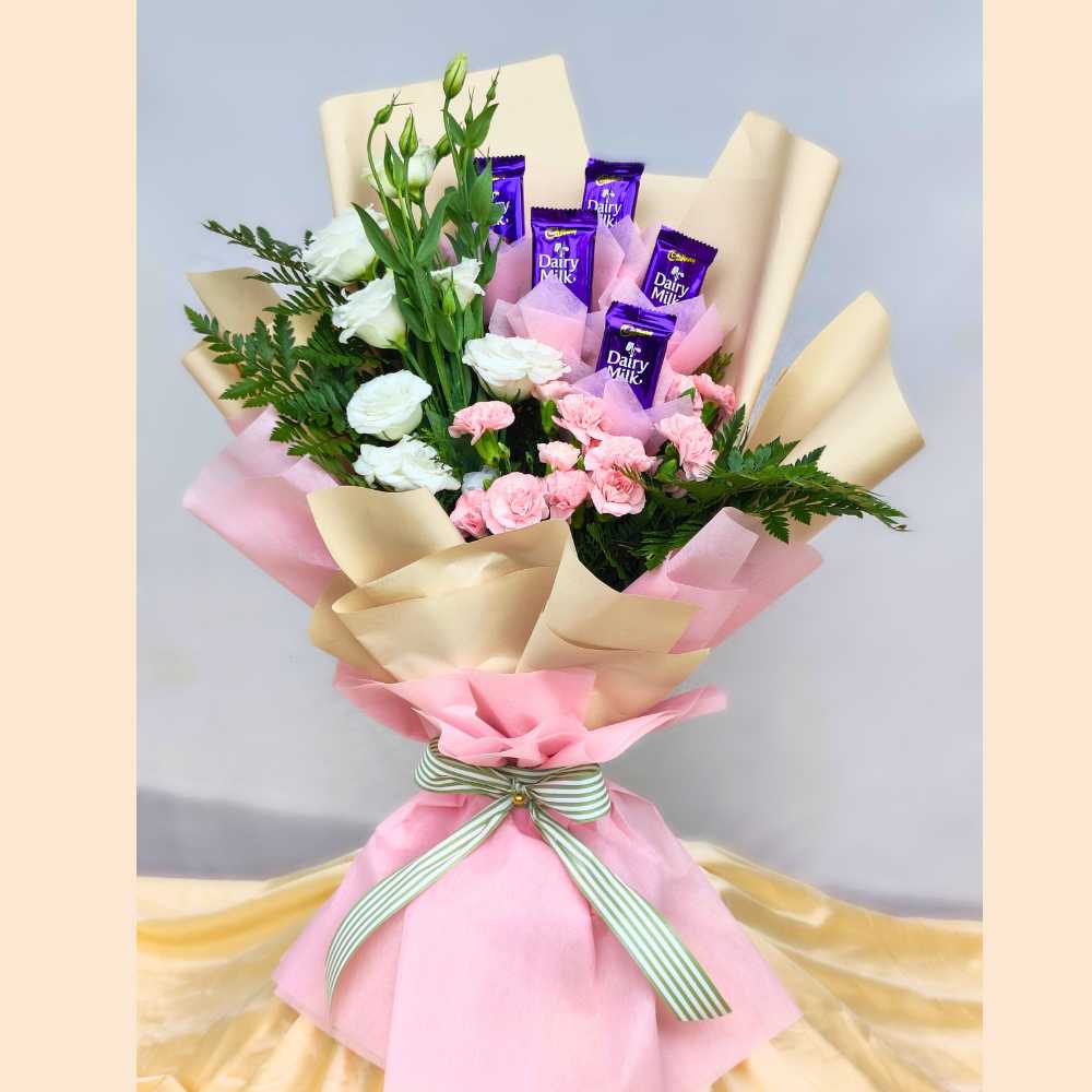 Sweet Valley - The Floral Bouquet & Chocolates Set main image 1