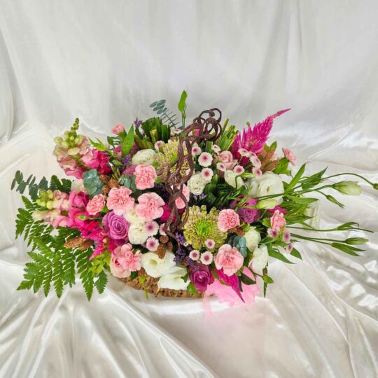 basket of Mixed flowers