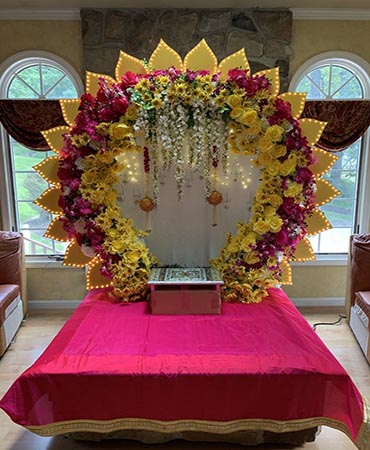 dusshera flower decoration