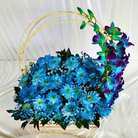 Blue Flowers Arrangement for Gifting