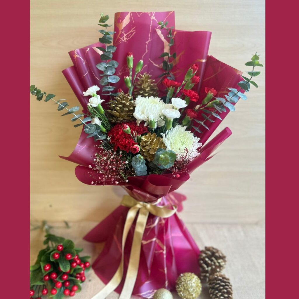 Christmas personalized bouquets in Bangalore 