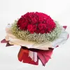 Bunch of Red Roses With Gypsy