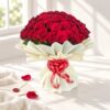 Classic Red Symphony 50 red roses bouquet, Bangalore delivery