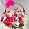 Basket of exotic flowers