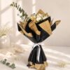 Premium white carnation bouquet with baby's breath and eucalyptus, Same day flower delivery in Bangalore by FreshKnots florist