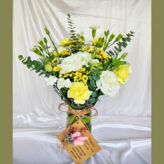 Mothers Day Gift Vase of Flowers