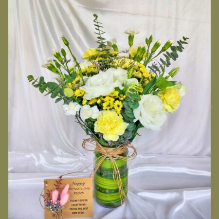 Mothers Day Gift Vase of Flowers
