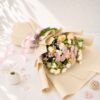 Mother’s Day peach roses and white mixed flower bouquet - Freshknots Bangalore delivery