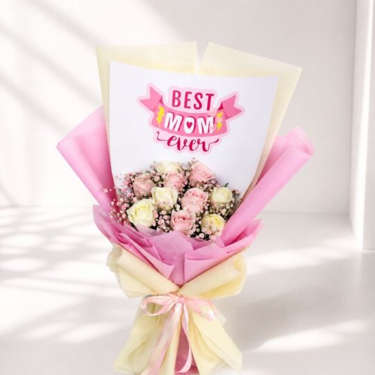 Mother’s Day pink rose bouquet - fresh flower delivery in Bangalore by Freshknots
