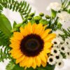 Close-up of sunflower bloom, Sundance arrangement Bangalore