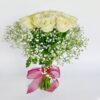 Mother’s Day white rose bouquet - fresh flower delivery in Bangalore by Freshknots