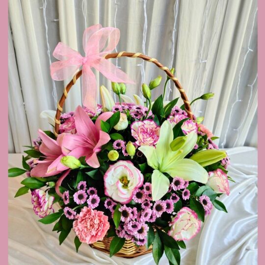 Basket of Mixed Flowers Same Day Delivery