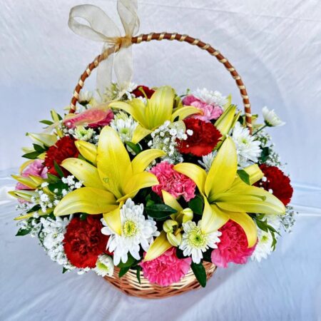 Basket of Mixed flowers for Same day delivery in Bangalore