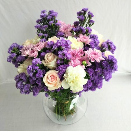 Vase of mixed flowers