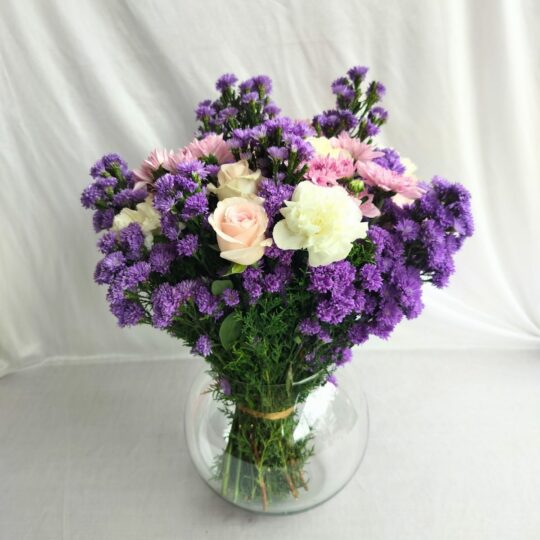 Vase of mixed flowers