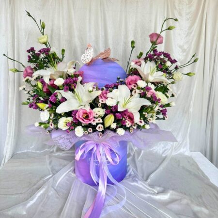 Rainbow Box of Mixed flowers with same day delivery available in Bangalore