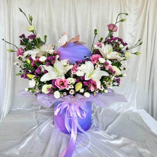 Rainbow Box of Mixed flowers with same day delivery available in Bangalore