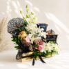 Midnight Fragrance Gourmet Hamper online delivery Bangalore premium gift hamper with fragrance and gourmet treats FreshKnots