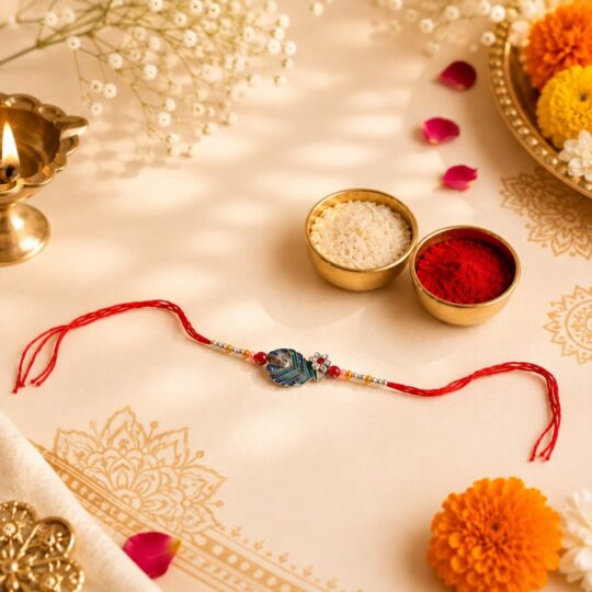 Nutty Rakhi Treat Box packaging, Bangalore gift delivery