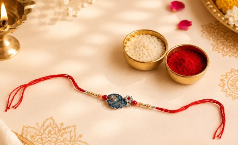 Nutty Rakhi Treat Box packaging, Bangalore gift delivery