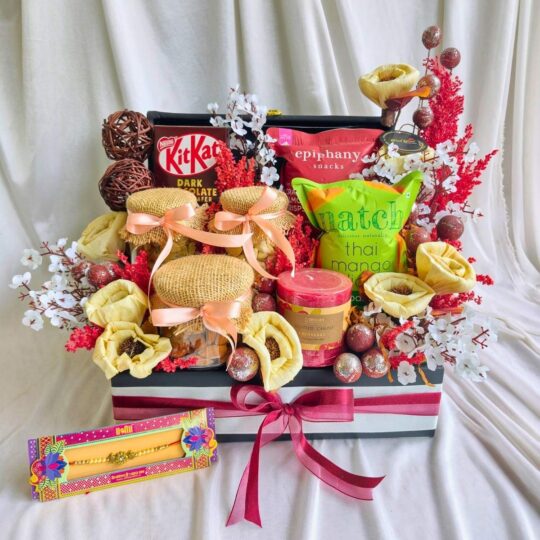 Dry Fruit and snacks Hampers for Rakhi with same day delivery in Bangalore available