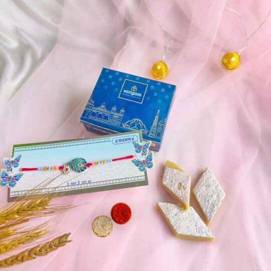 Combo - Rakhi with Sweets for delivery in Bangalore