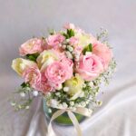 Vase of Roses and Carnations available for express delivery in bangalore