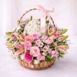 Basket of Exotic Flowers available for Same Day Delivery