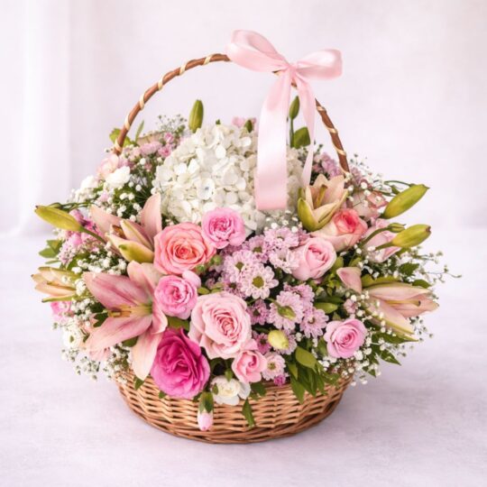 Basket of Exotic Flowers available for Same Day Delivery