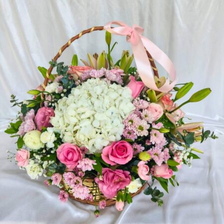 Basket of Exotic Flowers available for Same Day Delivery
