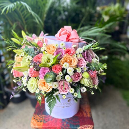 Mix flowers box of exotic flowers available for same day delivery