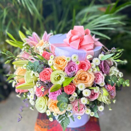 Mix flowers box of exotic flowers available for same day delivery