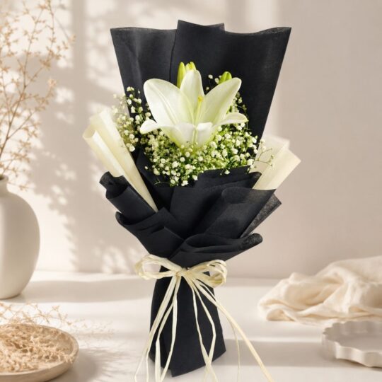 Lily Bouquet available for same day delivery in Bangalore