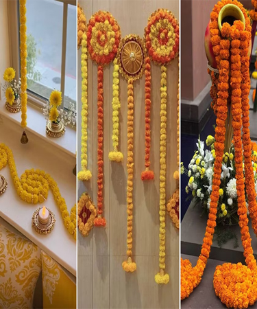 Floral Decoration Ideas for Dussehra Puja at Home