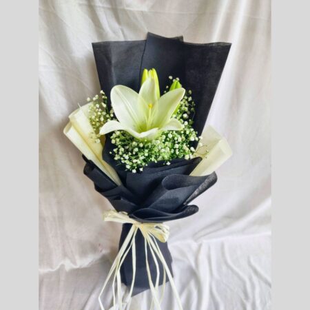 Lily Bouquet available for same day delivery in Bangalore