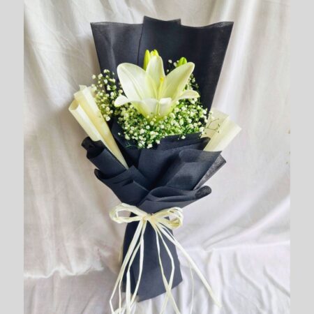 Lily Bouquet available for same day delivery in Bangalore