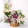 Basket of Lilies and daisies
