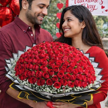 100RosesBunch