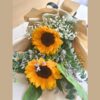 Fresh sunflower bouquet with baby’s breath for same day flower delivery in Bangalore by FreshKnots