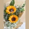 Fresh sunflower bouquet with baby’s breath for same day flower delivery in Bangalore by FreshKnots