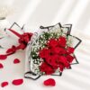 Elegant pastel rose bouquet with premium wrapping and soft romantic blooms for luxury flower delivery in Bangalore.