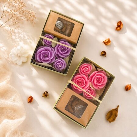 Candle and incense cone gift set close-up, Bangalore