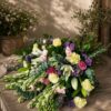 Giverny Claire European-style floral arrangement with lilies, carnations, chrysanthemums and eucalyptus